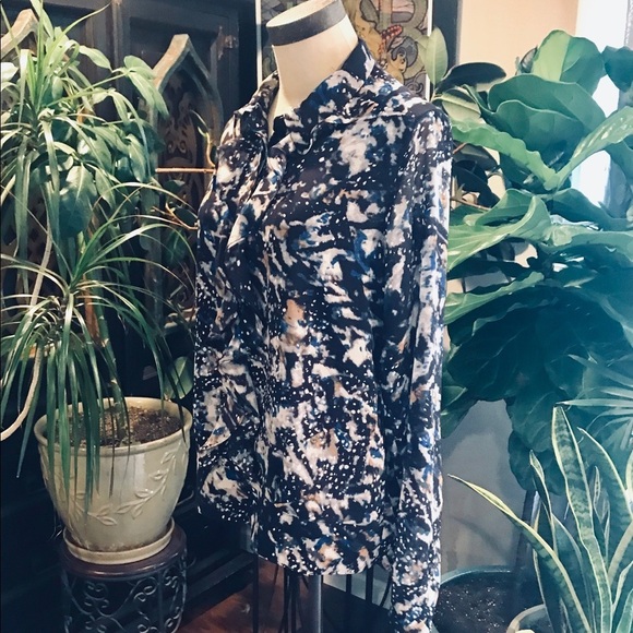 CAbi starry night chiffon Popover blouse - Picture 3 of 8